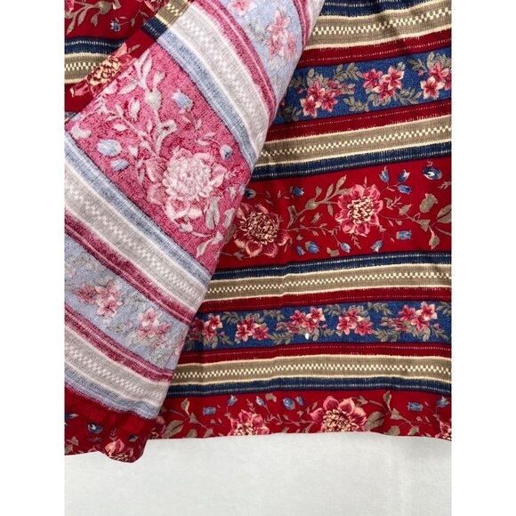 VTG Talbots floral cottage core mini wrap skirt sz 12 - Picture 7 of 8